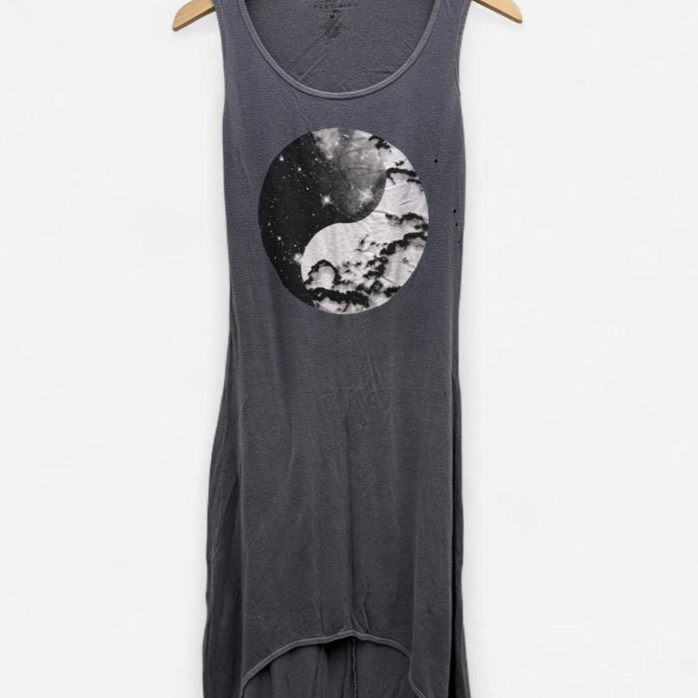 Jhené Aiko x NEFF soul of summer collaboration gray tank maxi dress  size medium